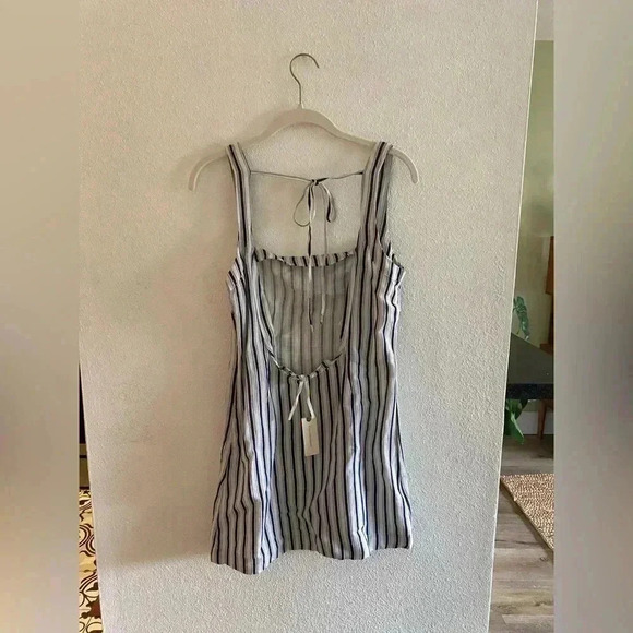 By Anthropologie Square Neck Gauze Mini Dress - Picture 3 of 3